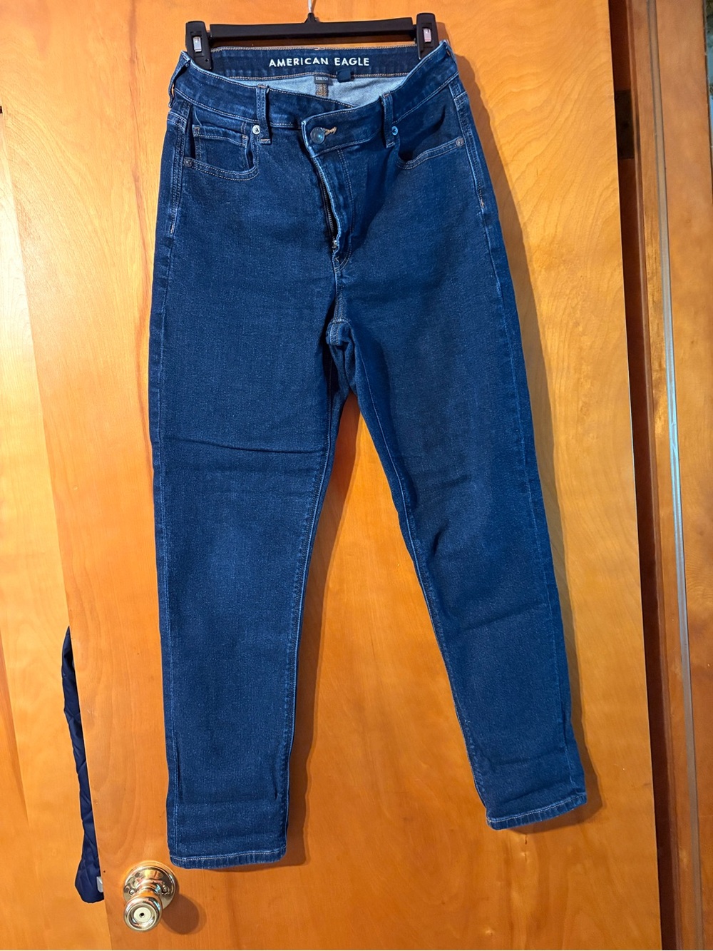 American Eagle Outfitters Dark Blue High-Rise Jeggings